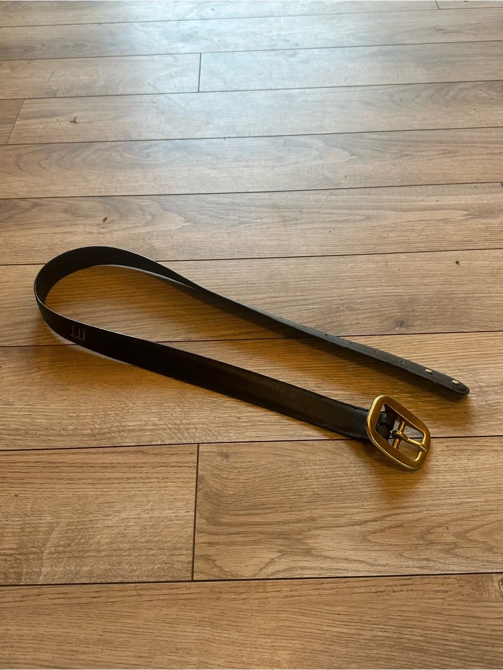 Dunhill Belt in Leather and Brass